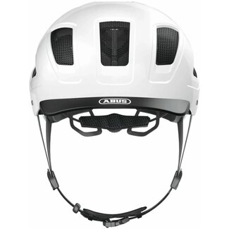 ABUS Hyban 2.0 fietshelm - robuust en reflecterend - wit - maat L (56-61 cm)