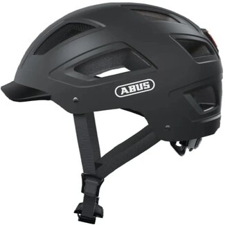 ABUS Hyban 2.0 fietshelm - robuust ABS - LED verlichting - zwart - maat L (56-61 cm)