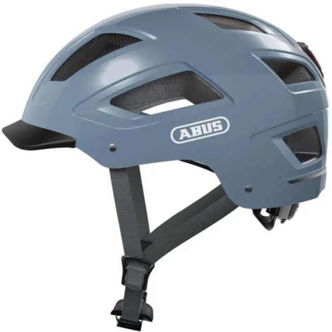 ABUS Hyban 2.0 fietshelm - robuust - reflectoren - LED-licht - blauw - maat M (52-58 cm)