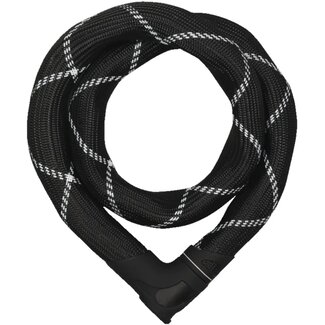 ABUS Kettingslot met robuuste bescherming en krasvrije hoes - 140 cm - zwart