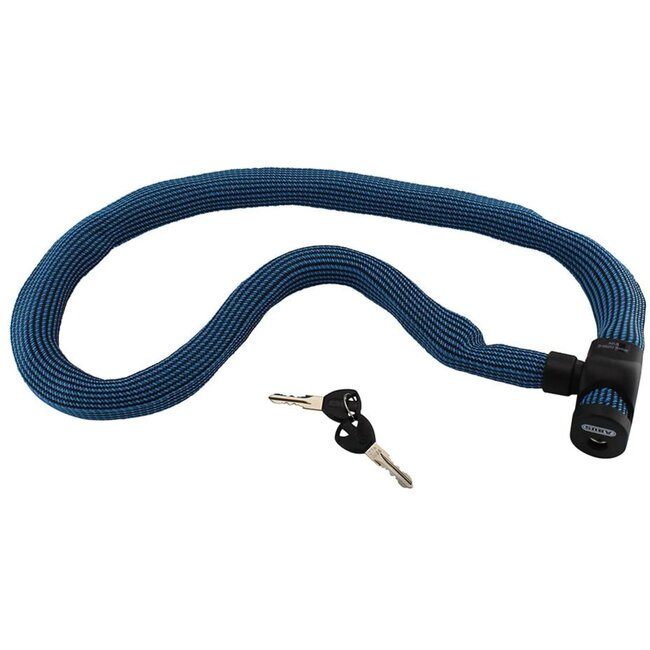 ABUS Kettingslot - 7 mm vierkante ketting - Blauw - 110 cm - Gehard staal
