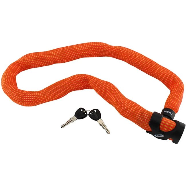 ABUS Oranje kettingslot - 110 cm - automatische vergrendeling - slijtvast - compact ontwerp