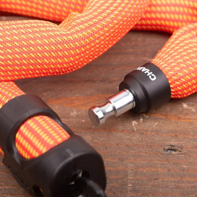 ABUS Oranje kettingslot - 110 cm - automatische vergrendeling - slijtvast - compact ontwerp