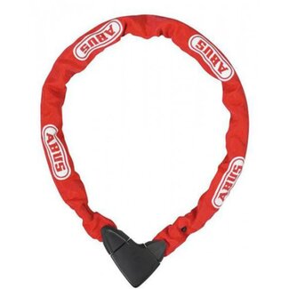 ABUS Kettingslot - Vierkantketting - Gehard Staal - Rood - 110 cm - ART2** Gecertificeerd