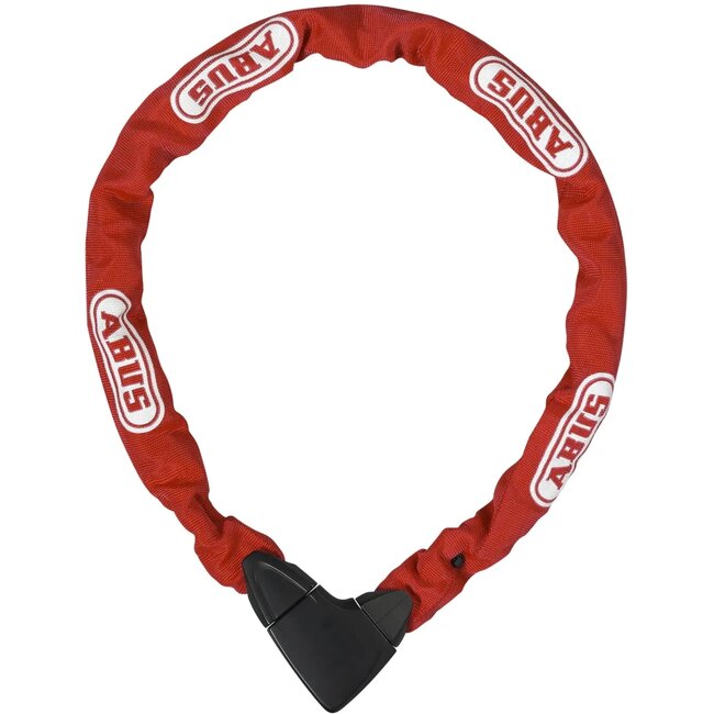 ABUS Kettingslot - Vierkantketting - Gehard Staal - 85 cm - Rood