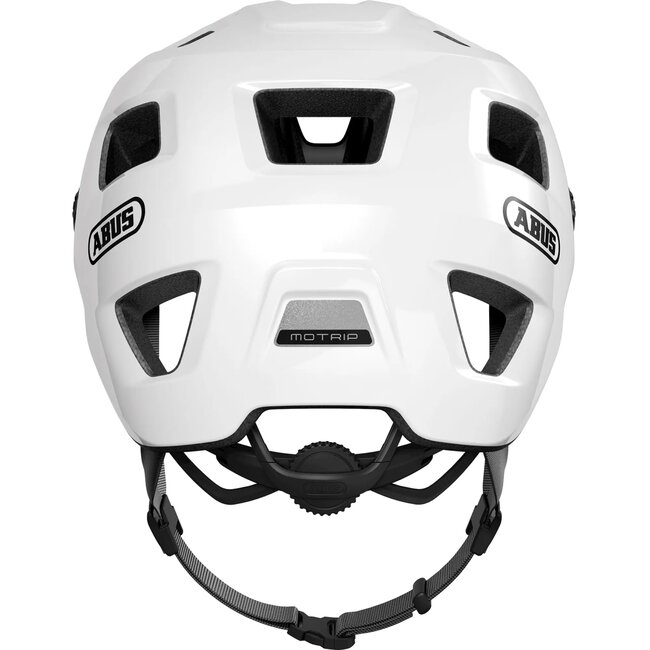 ABUS Mountainbikehelm - L (58-62 cm) - Wit - Uitstekende ventilatie - Verstelbaar vizier