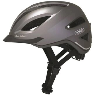 ABUS Pedelec helm - NTA 8776 goedgekeurd - In-mold constructie - Zilver - Maat M (52-57 cm)