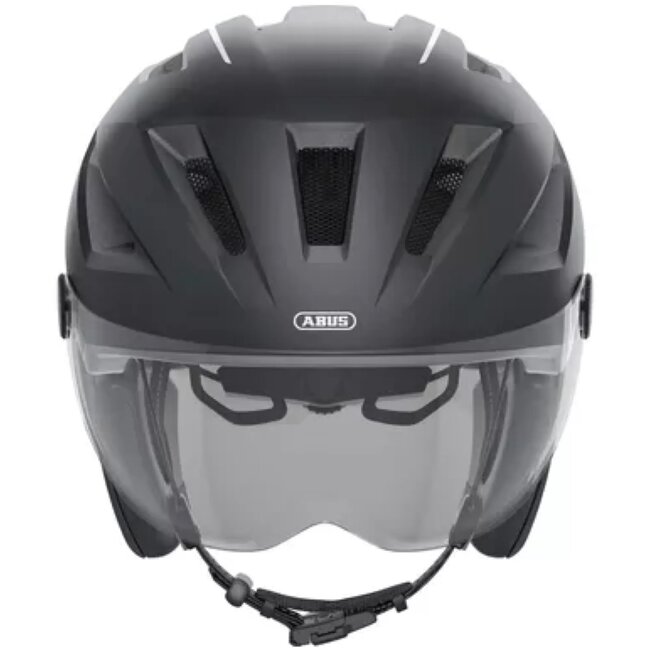 ABUS Pedelec helm - Veiligheid & comfort - Magnetische sluiting - LED verlichting - Zwart - Maat L (56-62 cm)