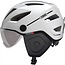 ABUS Pedelec helm - wit - met vizier en LED - maat M - ponytail-compatibel