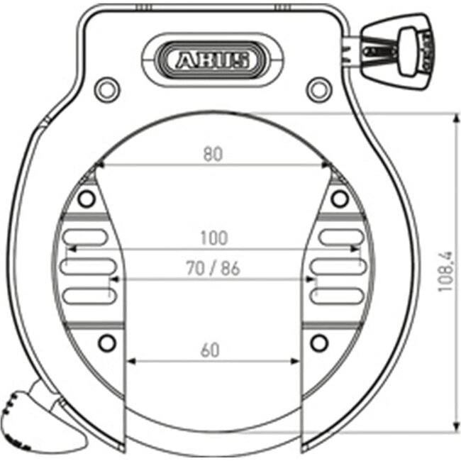 ABUS Ringslot met ART-certificering - Veiligheid - Duurzaam - 20x20x18 cm