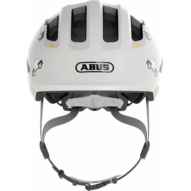 ABUS Kinderfietshelm - Grijs - Maat 50-55 cm - Veiligheid & Comfort - Uitneembare Vulling - Vlechtcompatibel