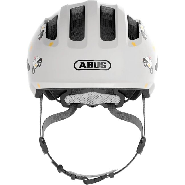 ABUS Kinderhelm - Grijs - Verstelbaar - 45-50 cm - In-Mold - Vliegennet - Reflectoren