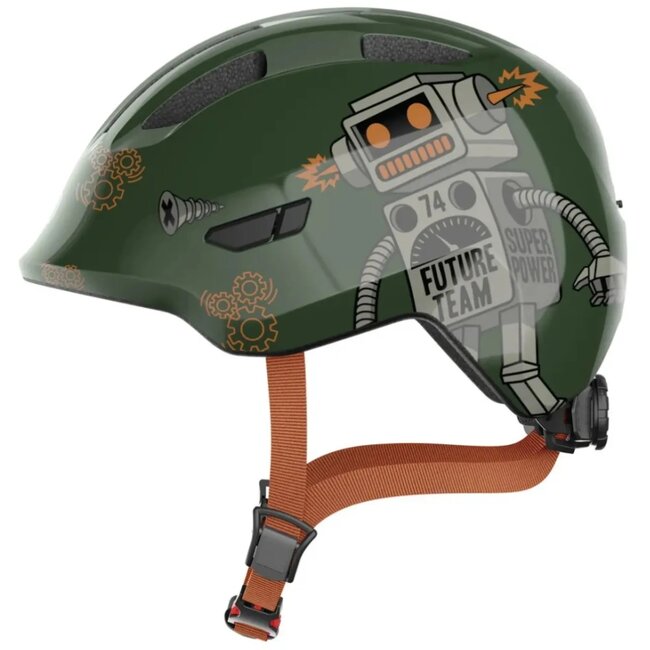 ABUS Kinderhelm met in-mold constructie en vliegennet - 45-50 cm - groen