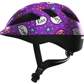 ABUS Kinderhelm - Smooty 2.0 - Reflectoren - Vliegennet - Verstelbaar - Paars - 45-50 cm