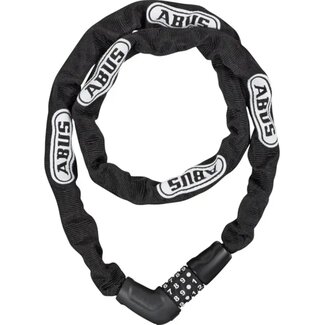 ABUS Kettingslot met cijfercode - 5 mm staal - Beschermhoes - Zwart - 110 cm