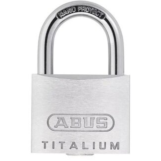 ABUS Lichtgewicht en sterk hangslot - aluminium legering - mat zilver - corrosiebestendig - 25 mm