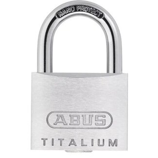 ABUS Titalium hangslot - lichtgewicht - weerbestendig - zilver-mat - 46 mm