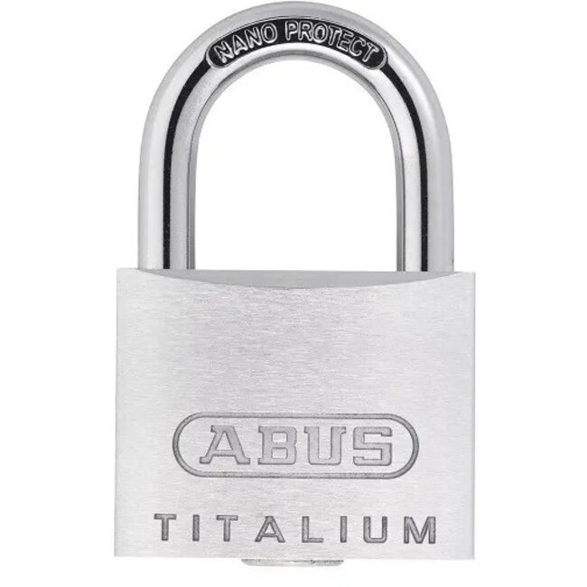 ABUS Titalium hangslot - lichtgewicht - weerbestendig - zilver-mat - 46 mm