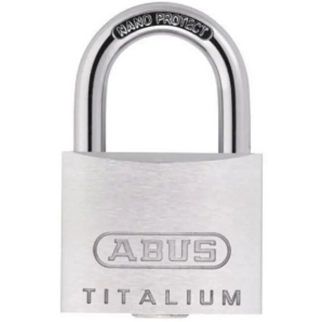 ABUS Lichtgewicht en sterk hangslot - aluminium legering - dubbele vergrendeling - mat zilver - veelzijdig gebruik