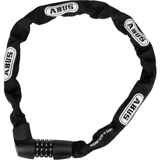 ABUS Kettingslot met cijfercombinatie - 7 mm gehard staal - 85 cm - Zwart