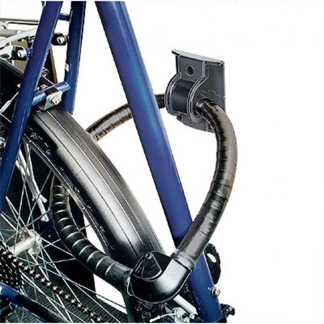 ABUS Zwart vloer- en muuranker - gehard staal - 110x80 mm - impactbestendig