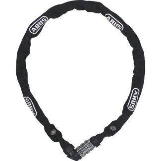 ABUS Kettingslot met cijfercode - 4 mm staal - Textielhoes - Zwart - 110 cm