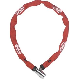 ABUS Kettingslot - 60 cm - Rood - 4 mm staal - Beschermhoes - Veiligheidsniveau 3