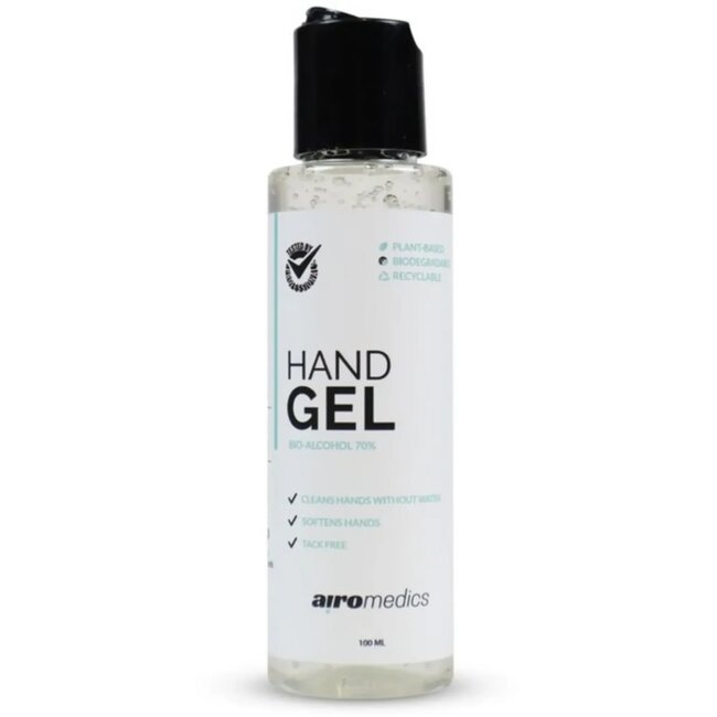 Airolube Desinfecterende handgel - 70% bio-alcohol - Hydraterend - 100ml - Milieuvriendelijk