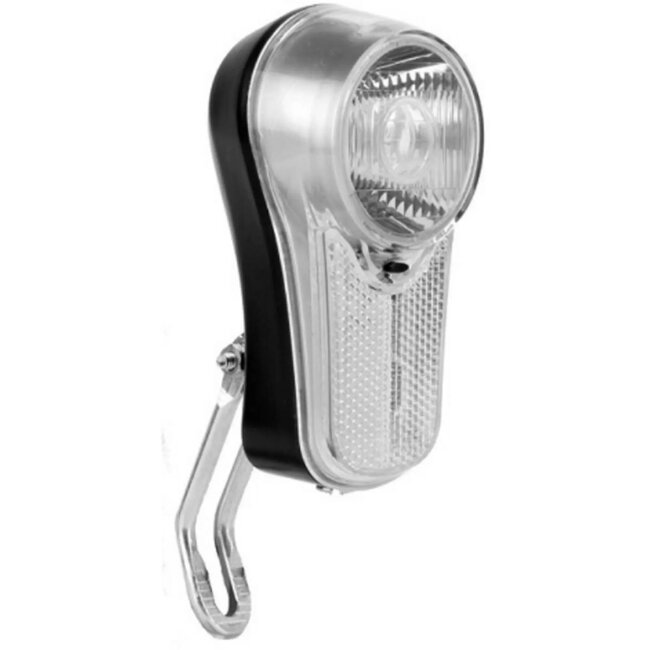 AXA LED fietskoplamp - 4 lumen - incl. batterijen - zwart