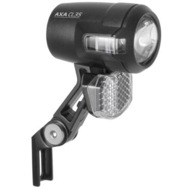 AXA Koplamp voor naafdynamo - 35 lux - Compact en sportief design - Lange levensduur - Geïntegreerde reflector