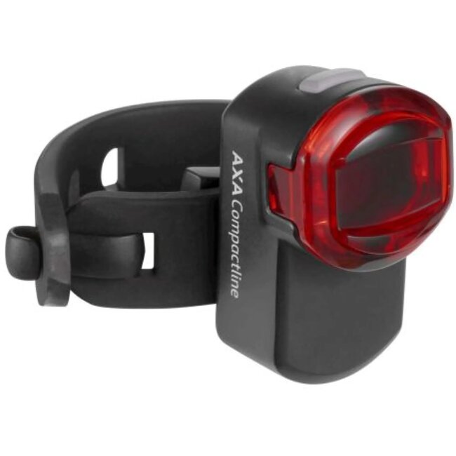 AXA Compact achterlicht - USB oplaadbaar - Flexibele montage - Waterbestendig - Zwart