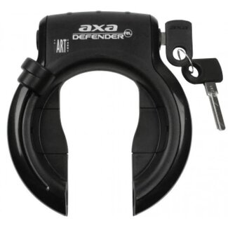 AXA Ringslot met spatbordbevestiging - Anti-boor cilinder - Gehard stalen beugel - Zwart - Beveiligingsniveau 12