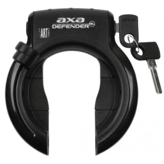 AXA Ringslot met spatbordbevestiging - Anti-boor cilinder - Gehard stalen beugel - Zwart - Beveiligingsniveau 12