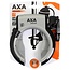 AXA Ringslot met spatbordbevestiging - Zilver/Zwart - ART 2 - Kinderbeveiliging - Ergonomische knop