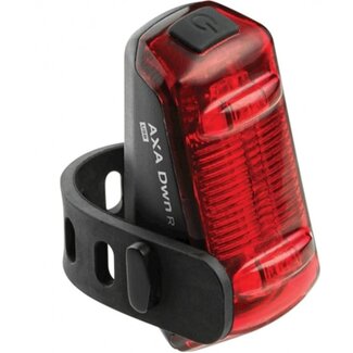 AXA USB-oplaadbaar LED-achterlicht - 1 lux - 300 meter zichtbaarheid - Eenvoudige montage - Waarschuwingsindicator batterij