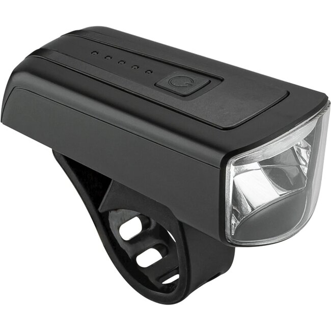 AXA Koplamp fiets - 70 lux LED - USB-oplaadbaar - 3 lichtstanden - Flexibele bevestiging