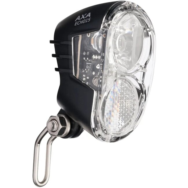 AXA Koplamp voor e-bike - 15 lux LED - dynamo en 6V compatibel - ergonomische schakelaar - compact design