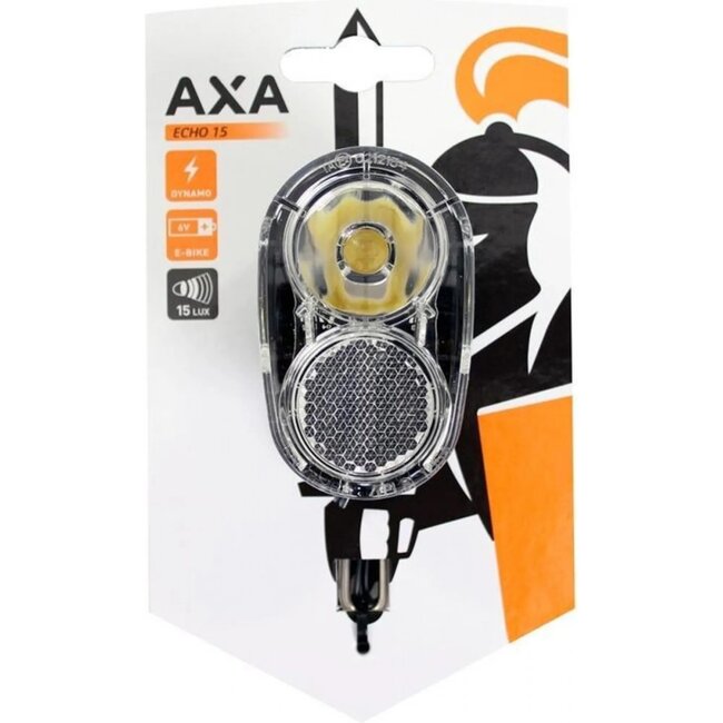 AXA Koplamp voor e-bike - 15 lux LED - dynamo en 6V compatibel - ergonomische schakelaar - compact design