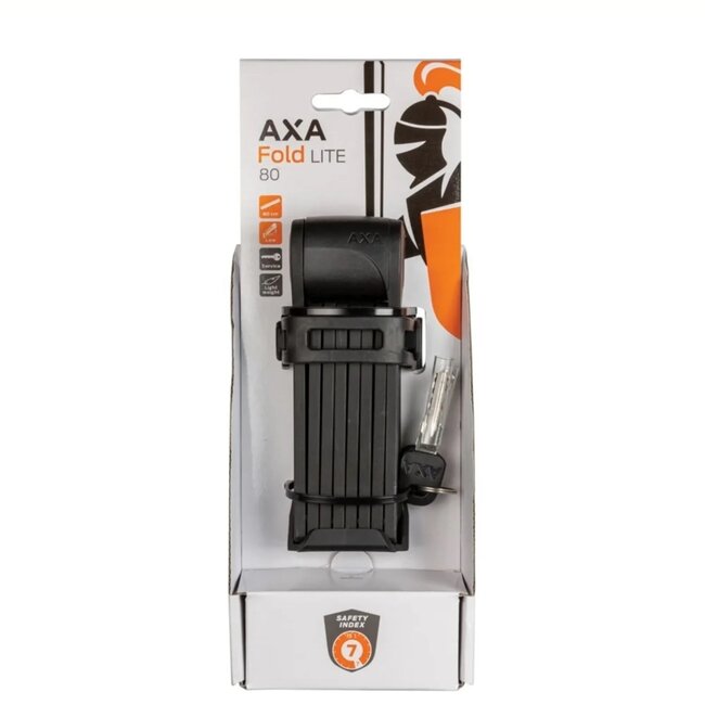AXA Vouwslot - Compact en Lichtgewicht - Veiligheidsniveau 7 - 80 cm - Zwart
