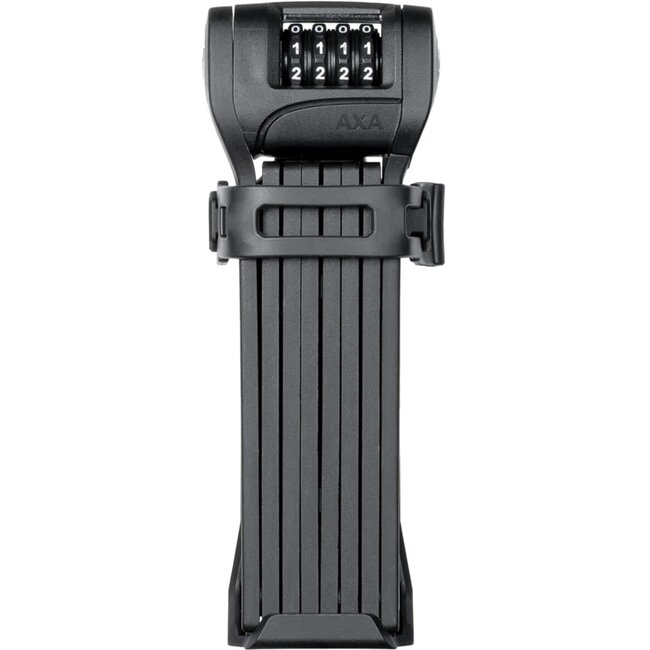 AXA Lichtgewicht vouwslot met cijfercode - 100 cm - Veiligheidsniveau 7 - Inclusief houder - Zwart
