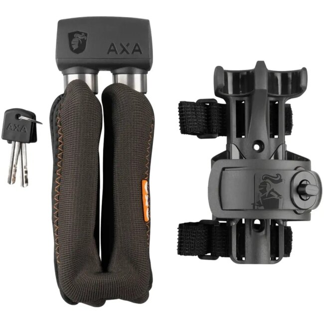 AXA Vouwslot - Veiligheid ART 2 - 105 cm - Zwart - Neopreen Coating