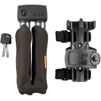 AXA Vouwslot - 100 cm - 8 mm schakels - Beveiligingsniveau 9 - Handige montagehouder