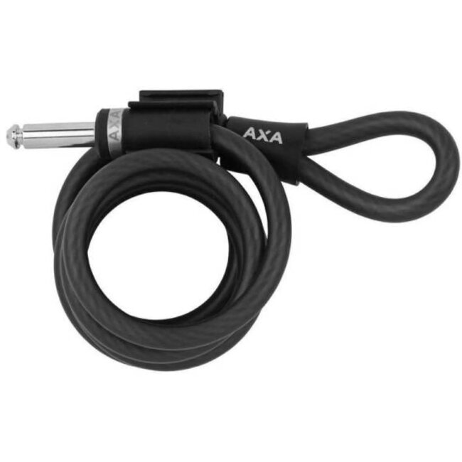 AXA Insteekkabel - Compact - Roestvaststaal - 150 cm - 10 mm - Zwart