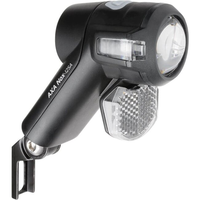 AXA Koplamp fiets - 12 lux - dubbele lens - auto-off - batterij - water- en schokbestendig