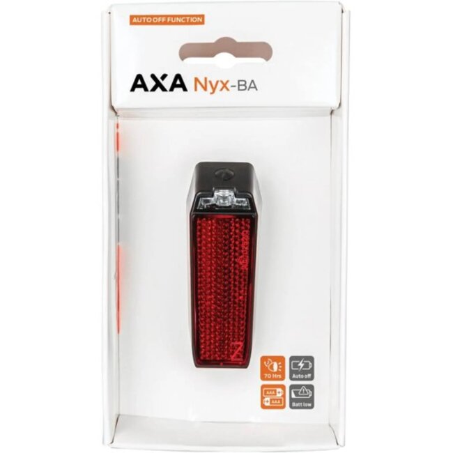 AXA Compact LED achterlicht - Auto Off - Zichtbaar tot 400m - Spatbordmontage - Inclusief batterijen