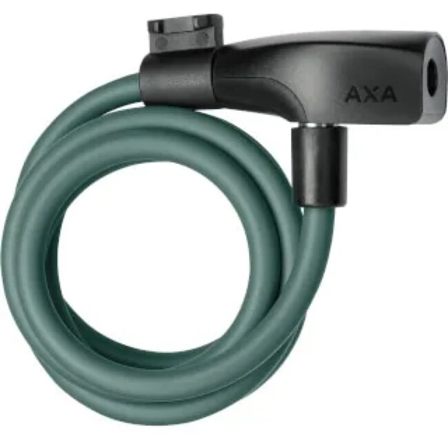 AXA Kabelslot - Automatische vergrendeling - Legergroen - 120 cm - Ø 8 mm - Beveiligingsniveau 3