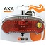 AXA Achterlicht met LED en lichtgeleiding - 50-80mm - Batterijgevoed - Water- en schokbestendig
