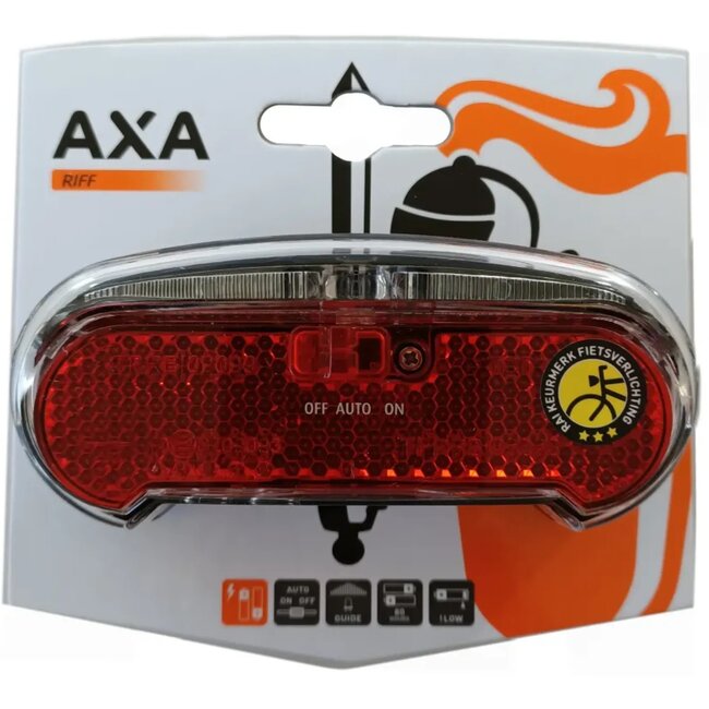 AXA Achterlicht met automatische sensor en lange levensduur - 50-80 mm - Inclusief batterijen