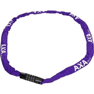 AXA Kettingslot met cijfercode - Paars - 120 cm - Ø 3,5 mm - Beveiligingsniveau 3