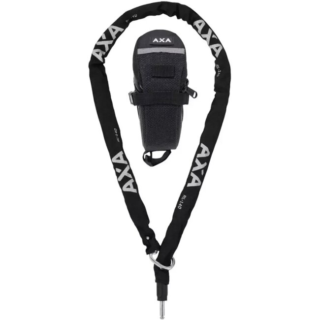 AXA Insteekketting - 140 cm - 5,5 mm schakels - Inclusief opbergtas - Beschermende nylon hoes